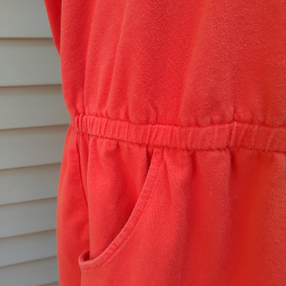 Old Navy Plus Red Knit Romper Sleeveless Pockets Solid Comfy Casual Beach 660469 - Picture 7 of 16